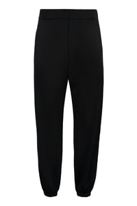 High-waist tapered-fit trousers